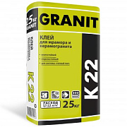 Цементный клей Морозостойкий GRANIT K-22 25кг