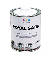 Краска универсальная алкидная VINCENT DECOR ROYAL SATIN A-2 Прозрачный основа C 0,7л