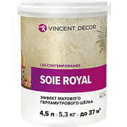 Декоративное покрытие VINCENT DECOR Soie Royal Эффект матового перламутрового шёлка 5,3кг