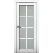 Межкомнатная дверь Aurum Doors Кобальт Co22 Аляска ПВХ 900х2300мм остеклённая