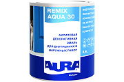 Эмаль универсальная акриловая Aura(Eskaro) Luxpro Remix Aqua Белый 0,9л