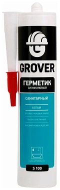 Герметик силиконовый Grover S100 белый 0,3л