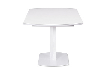 Кухонный стол раскладной AERO 80х140х75см закаленное стекло White Glass
