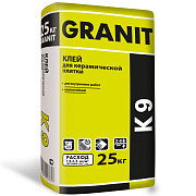 Цементный клей GRANIT K-9 25кг