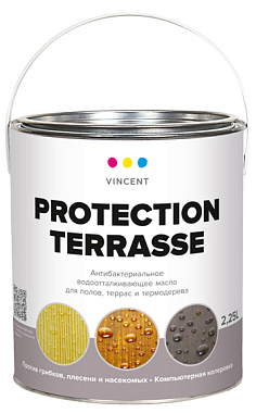Масло для дерева VINCENT DECOR Protection Terrasse 2,25л