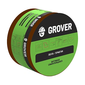 Лента-герметик Grover коричневый 10м х  10см