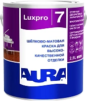 Краска универсальная шелково-матовая Aura(Eskaro) Luxpro 7 Белый основа A 2,5л