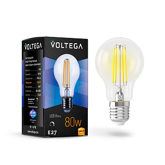 Светодиодная лампа Voltega 5489 E27 8Вт 2800К