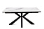 Кухонный стол раскладной AERO 90х160х76см закаленное стекло/керамика/сталь Onix