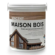 Краска для дерева защитная VINCENT DECOR Vincent Maison en Bois Прозрачный основа C 2л