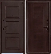 Входная дверь АНТАРЕС Триумф NEW Z0000005920 970х2050мм Муар с разноцветными блестками темно-коричневый\Коричневый правая