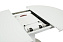 Кухонный стол раскладной AERO 120х120х76см закаленное стекло/сталь White Glass