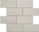 Керамическая мозаика ESTIMA Terra Mosaic/LN00_NS/TE00_NS/28,6x35/BricksBig White 28,6х35см 1,001кв.м.