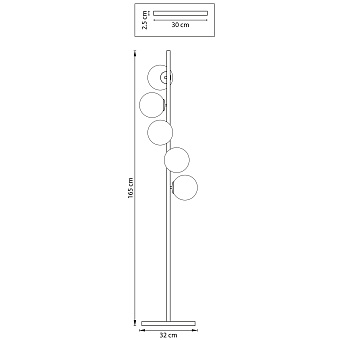 Торшер Lightstar Croco 815757 40Вт E14 5 плафонов