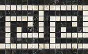 Керамическая мозаика Atlas Concord Италия Marvel Pro ADRJ Noir/Cremo Greca Mosaico 18,5х30см 0,555кв.м.