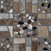 Напольная плитка ALMA CERAMICA Prague TFU03PRG407 коричневый/серый 41,8х41,8см 1,747кв.м. матовая