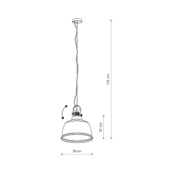 Светильник подвесной Nowodvorski Amalfi L 8381 40Вт E27