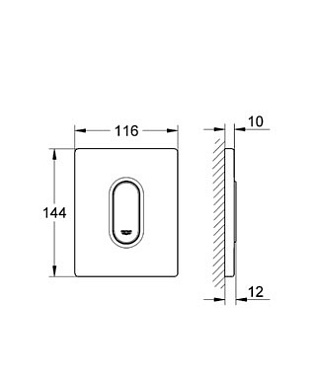 Панель смыва GROHE Arena Cosmopolitan 38857SH0 белый