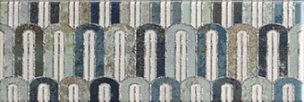 Настенная плитка MAINZU BELLAGIO PT03243 Arco Blu 30х10см 1,02кв.м. глянцевая
