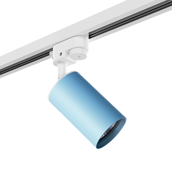 Трековый светильник Lightstar Rullo R1T435 50Вт GU10 голубой для однофазного трека
