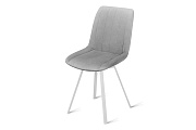 Кухонный стул поворотный AERO 45х52х87см велюр/сталь Light Grey