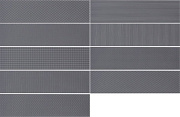 Настенная плитка WOW Gradient 109163 Decor Black Matt 7,5х30см 0,444кв.м. матовая