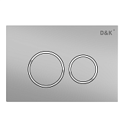 Панель смыва D&K DB1529002 матовый хром