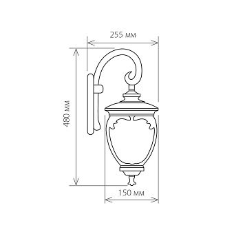 Светильник ландшафтный Elektrostandard Andromeda a027996 GLYF-8024D 60Вт IP44 E27 белое золото