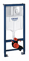 Комплект для установки подвесного унитаза GROHE Rapid SL 38721001 с панелью смыва хром