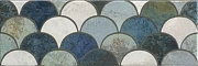 Настенная плитка MAINZU BELLAGIO PT03240 Escama blu 30х10см 1,02кв.м. глянцевая