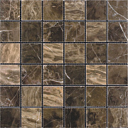 Мозаика Mir Mosaic Adriatica 7M052-48P коричневый мрамор 30,5х30,5см 0,93кв.м.