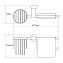 Набор аксессуаров для ванной WASSERKRAFT Donau K-9400 K-9459 хром 2 предметов