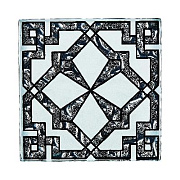 Вставка Роскошная мозаика ВБ 35 Платиновый/Чёрный 6,6х6,6см 0,004кв.м.
