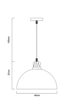 Светильник подвесной Arte Lamp EURICA A4249SP-1BK 60Вт E27