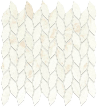 Керамическая мозаика Atlas Concord Италия Marvel Shine A4WO Calacatta Delicato Mosaico Twist Silk 30,5х30,5см 0,558кв.м.
