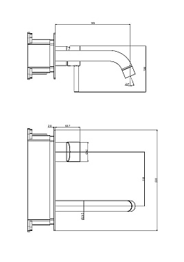 Смеситель для раковины Maxonor SUPERIOR PL7287-7 чёрный