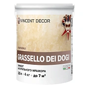 Декоративное покрытие VINCENT DECOR Grassello Dei Dogi Эффект натурального мрамора 4кг