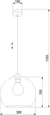 Светильник подвесной TK Lighting Cubus 2765 60Вт E27