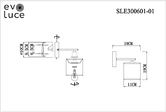 Светильник настенный Evoluce ESSENZA SLE300601-01 40Вт E14