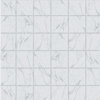 Керамическая мозаика ESTIMA Montis Mosaic/MN01_NS/30x30/5x5 белый 30х30см 0,09кв.м.