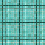 Керамическая мозаика Atlas Concord Италия Dwell 9DQT Turquoise Mosaico Q 30,5х30,5см 0,56кв.м.