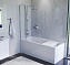 Стеклянная шторка на ванну AM-PM Gem W90BS-D3W5-140CT 140х80см