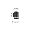 Светильник фасадный Favourite Flicker 1830-1W 6Вт IP44 GU10 чёрный