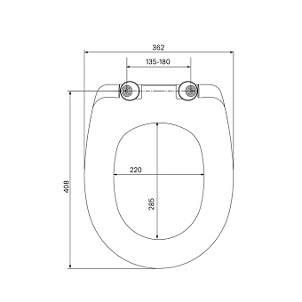 Сиденье для унитаза IDDIS ID 136 Dp Sc с микролифтом