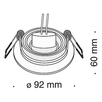 Светильник точечный встраиваемый Maytoni Atom DL023-2-01B 50Вт GU10