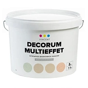 Декоративное покрытие VINCENT DECOR Decorum Multieffet Разнообразие фактур 8кг