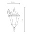 Светильник фасадный Arte Lamp GENOVA A1204AL-1BN 75Вт IP44 E27 золотой/чёрный