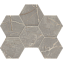 Керамическая мозаика ESTIMA Bernini Mosaic/BR03_NS/25x28,5/Hexagon Gray 25х28,5см 0,71кв.м.