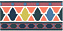 Декор KERAMA MARAZZI Алькасар HGD\A328\16000 бордовый/оранжевый 15х7,4см 0,422кв.м.