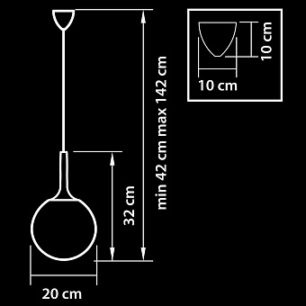 Светильник подвесной Lightstar Globo 813022 40Вт E14